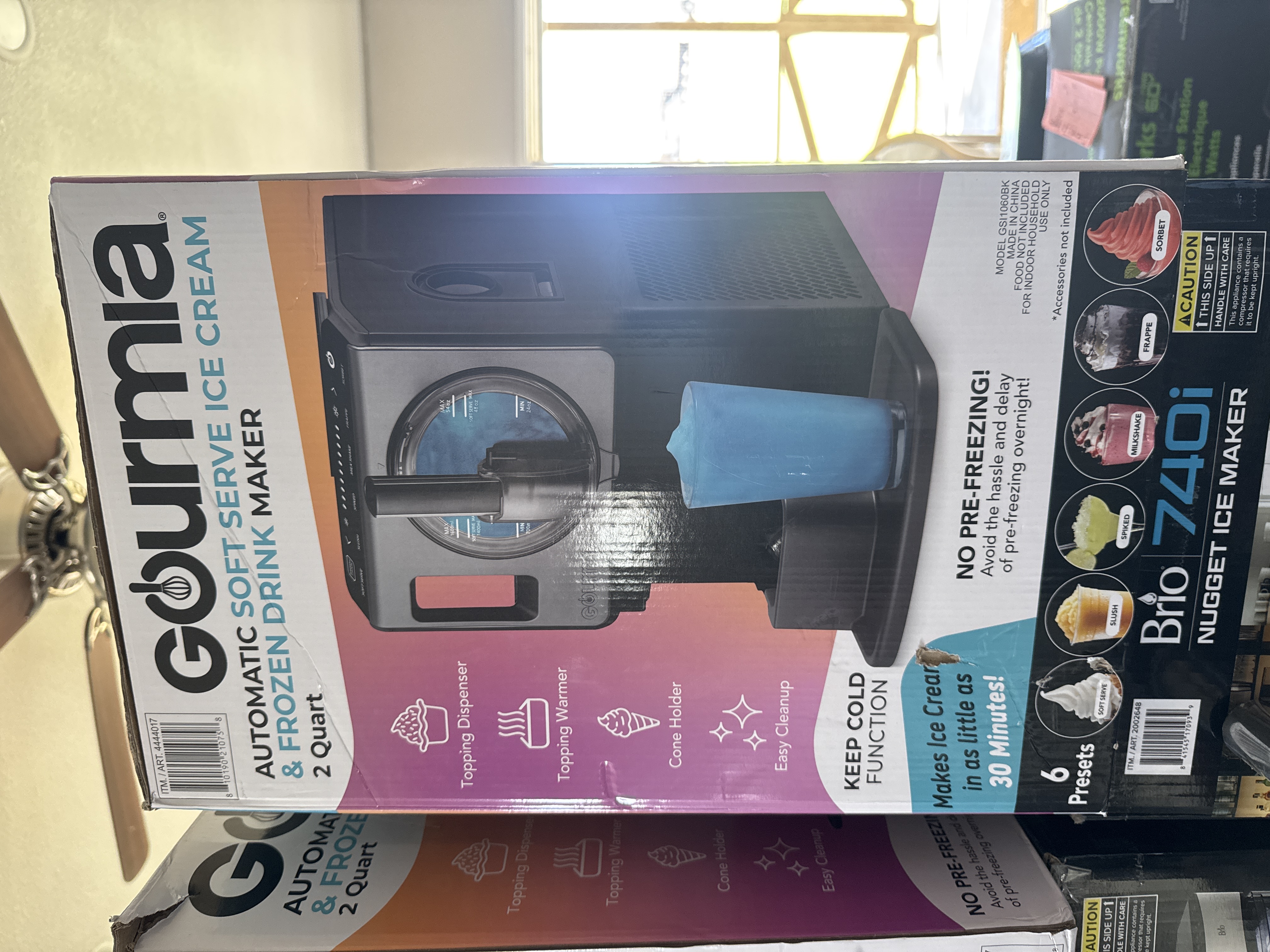 Gourmia soft serve ice cream and frozen drink maker